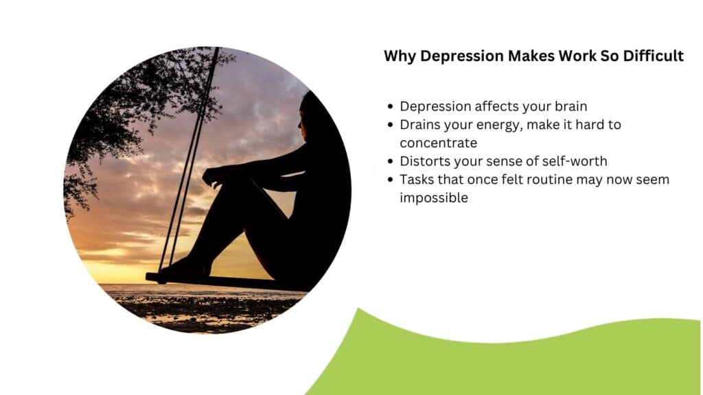 why depression affects ability to work